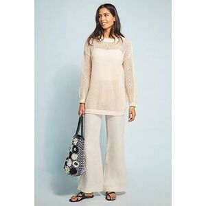 Anthropologie Line + Dot Donna Beach Sweater in Neutral Size Medium